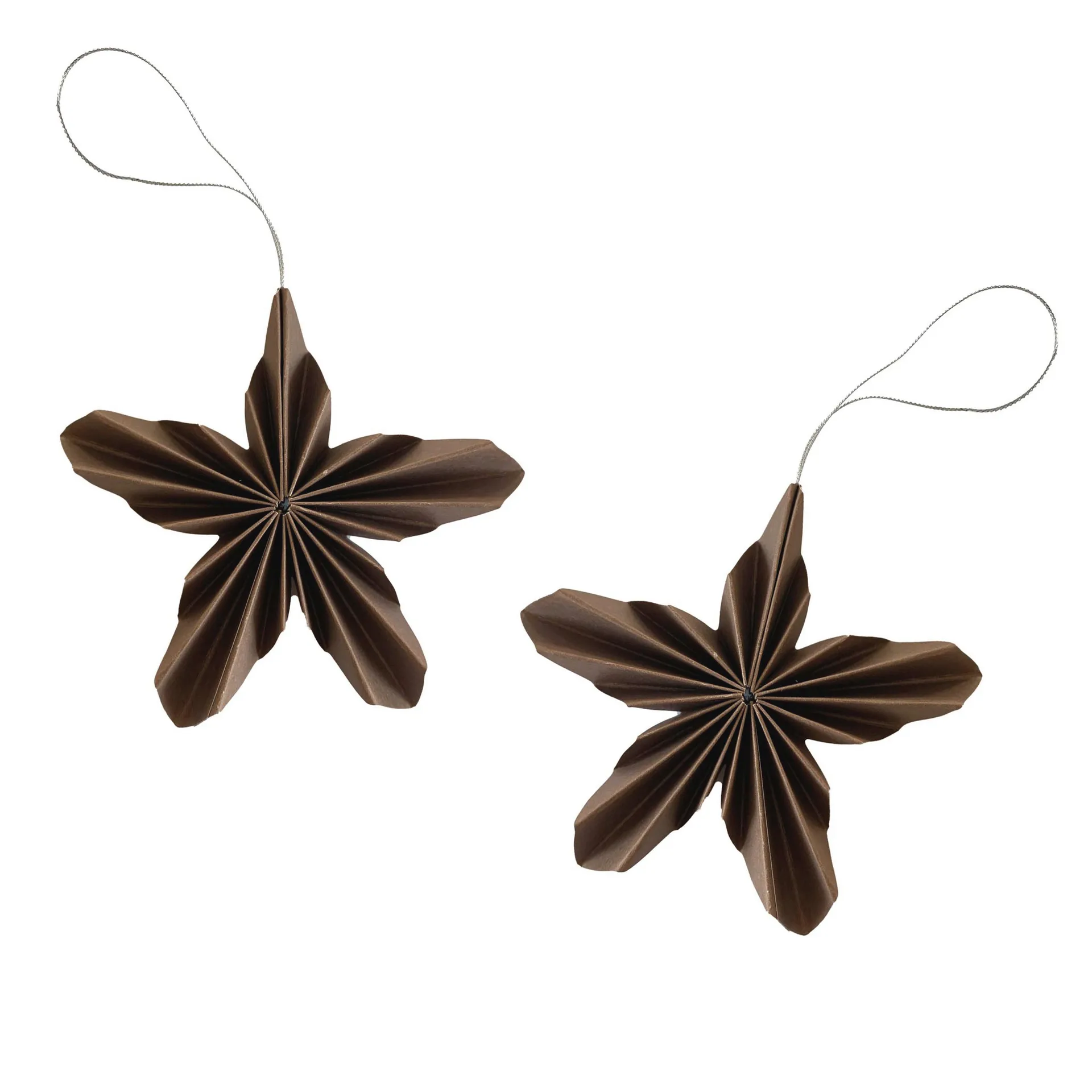2 Colgantes de Navidad Paper Stars, Coffee Cooee Design