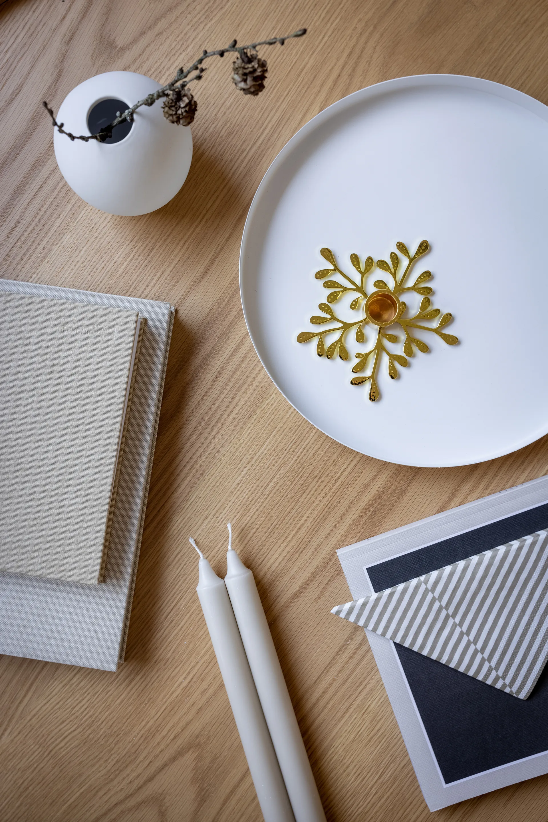 20 Servilletas Broken Lines 33x33 cm, Sand-white Cooee Design