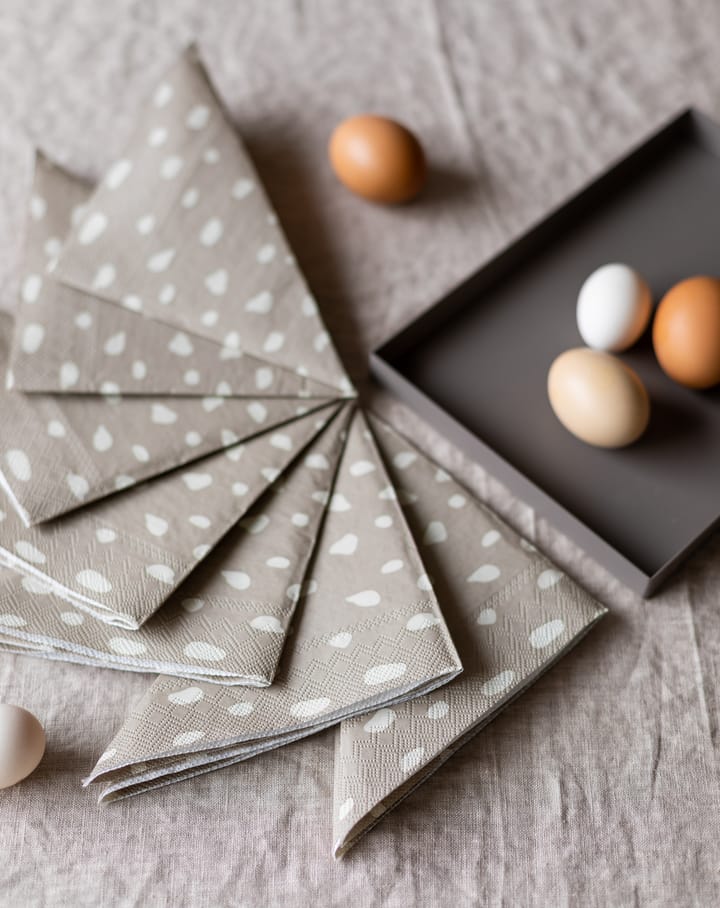 20 Servilletas Dots 33x33 cm, Sand Cooee Design