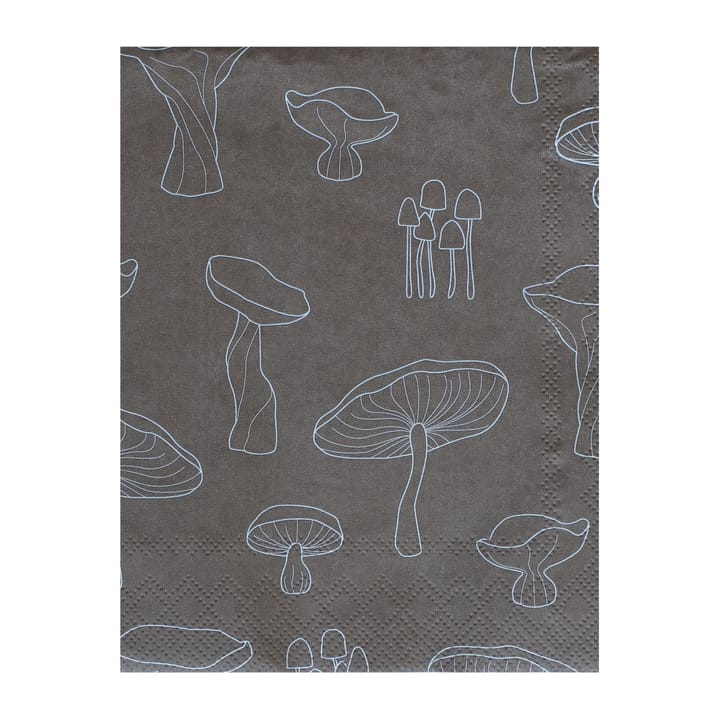 20 Servilletas Fungi 16x16 cm - Hazelnut-white - Cooee Design
