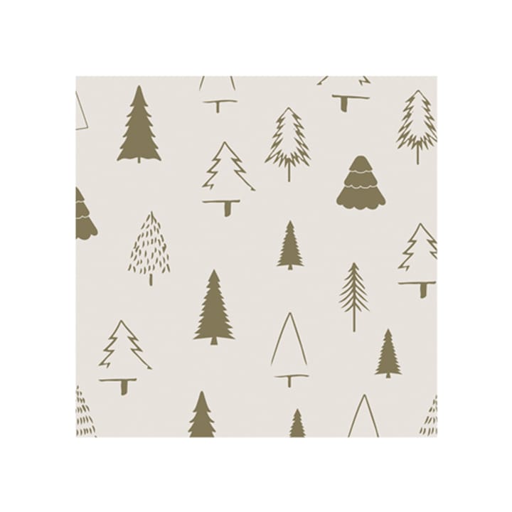 20 Servilletas Woods 33x33 cm - Shell-Olive - Cooee Design
