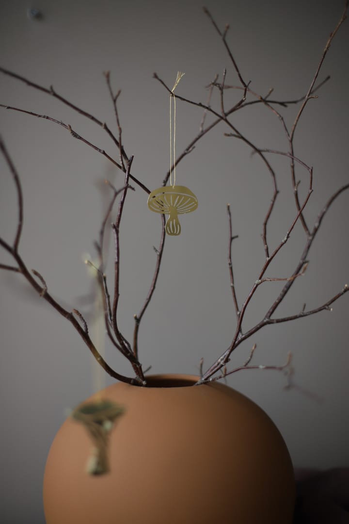 4 Colgantes decorativos Fungi, Latón Cooee Design