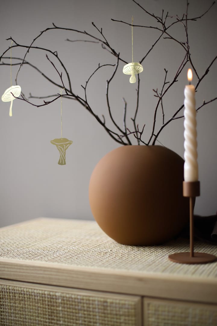 4 Colgantes decorativos Fungi, Latón Cooee Design