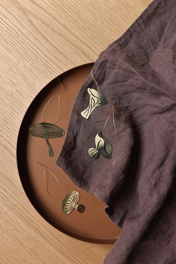 4 Colgantes decorativos Fungi - Latón - Cooee Design