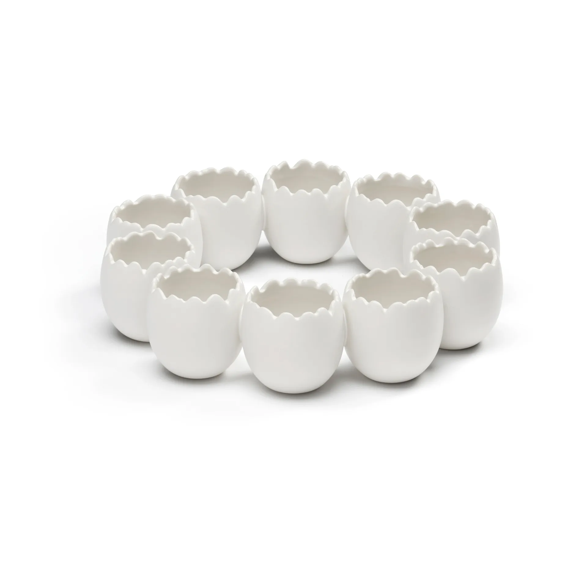 Adorno de Pascua Easter wreath, White Cooee Design