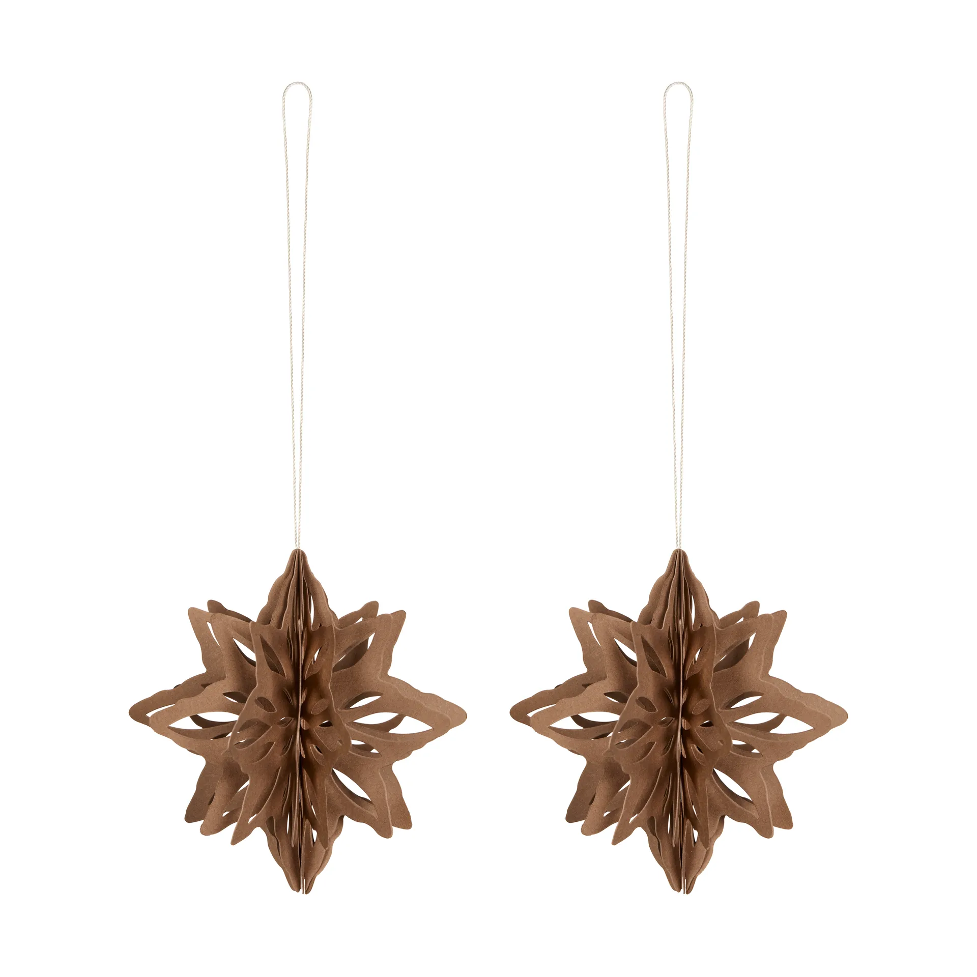 Adorno decorativo Paper Nova star set de 2, Coffee Cooee Design