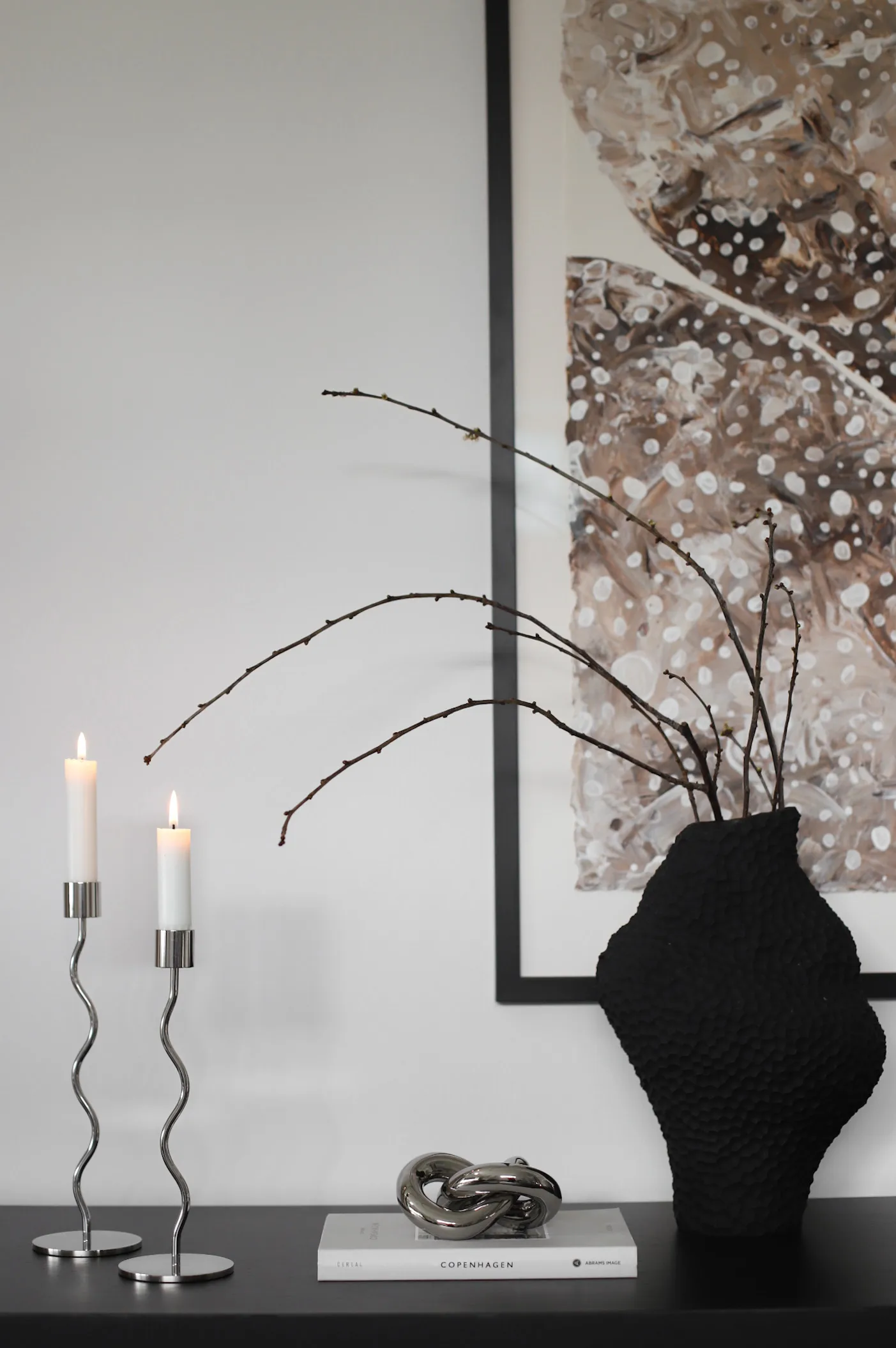 Adorno Knot Table small, Light Silver Cooee Design