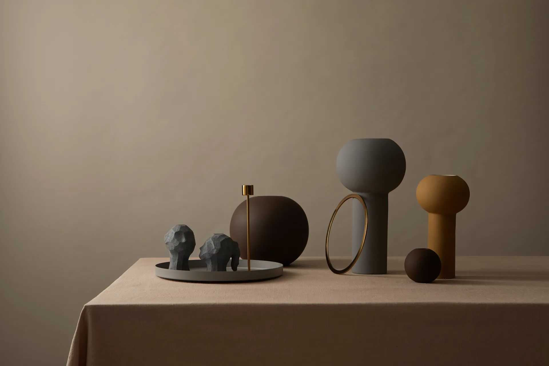 Bandeja Cooee redonda, 30 cm, gris Cooee Design