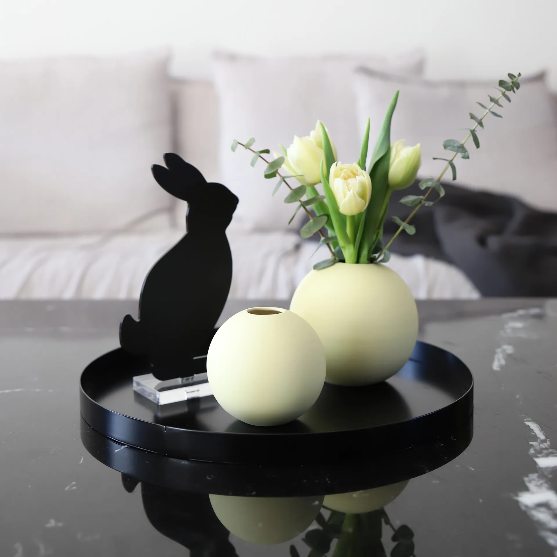 Bandeja Cooee redonda, 30 cm, negro Cooee Design