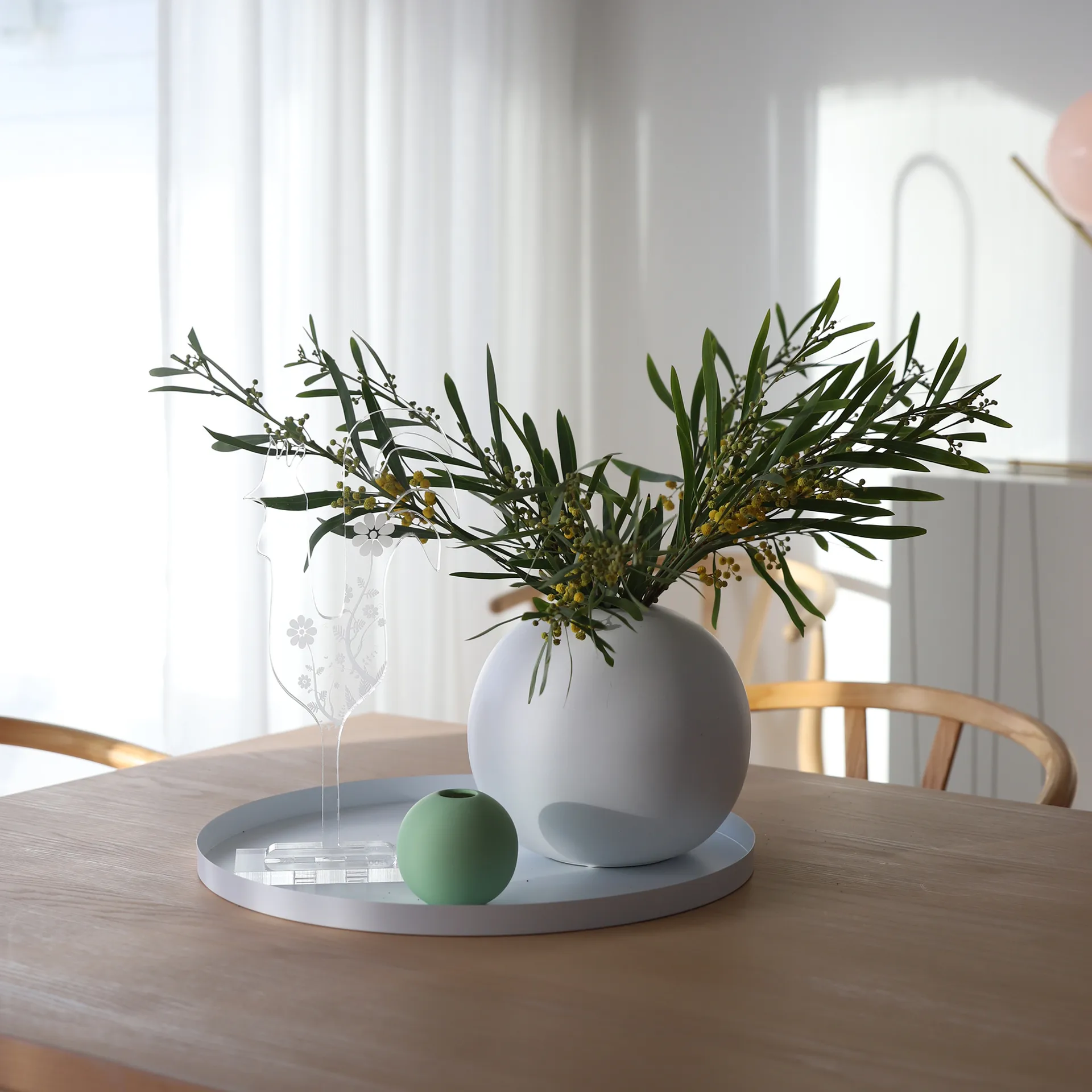 Bandeja Cooee redonda, 40 cm, blanco Cooee Design