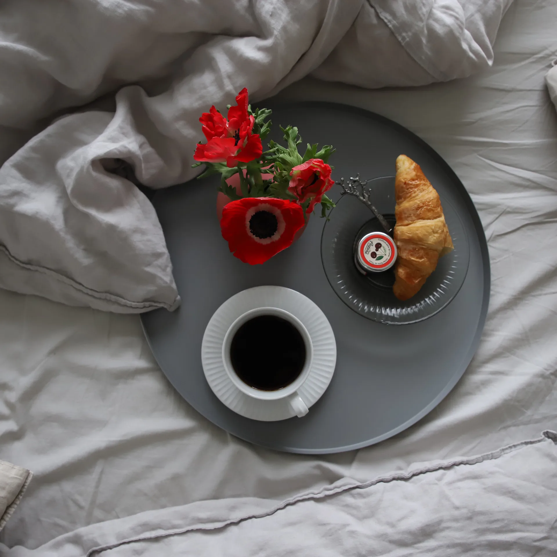 Bandeja Cooee redonda, 40 cm, gris Cooee Design