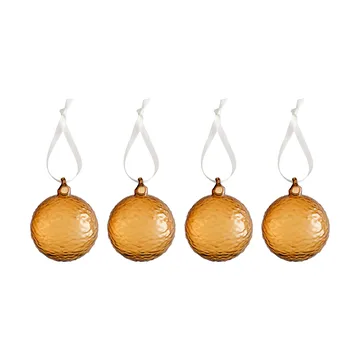 Bola de Navidad Gry Marble Ø8 cm - Cognac - Cooee Design