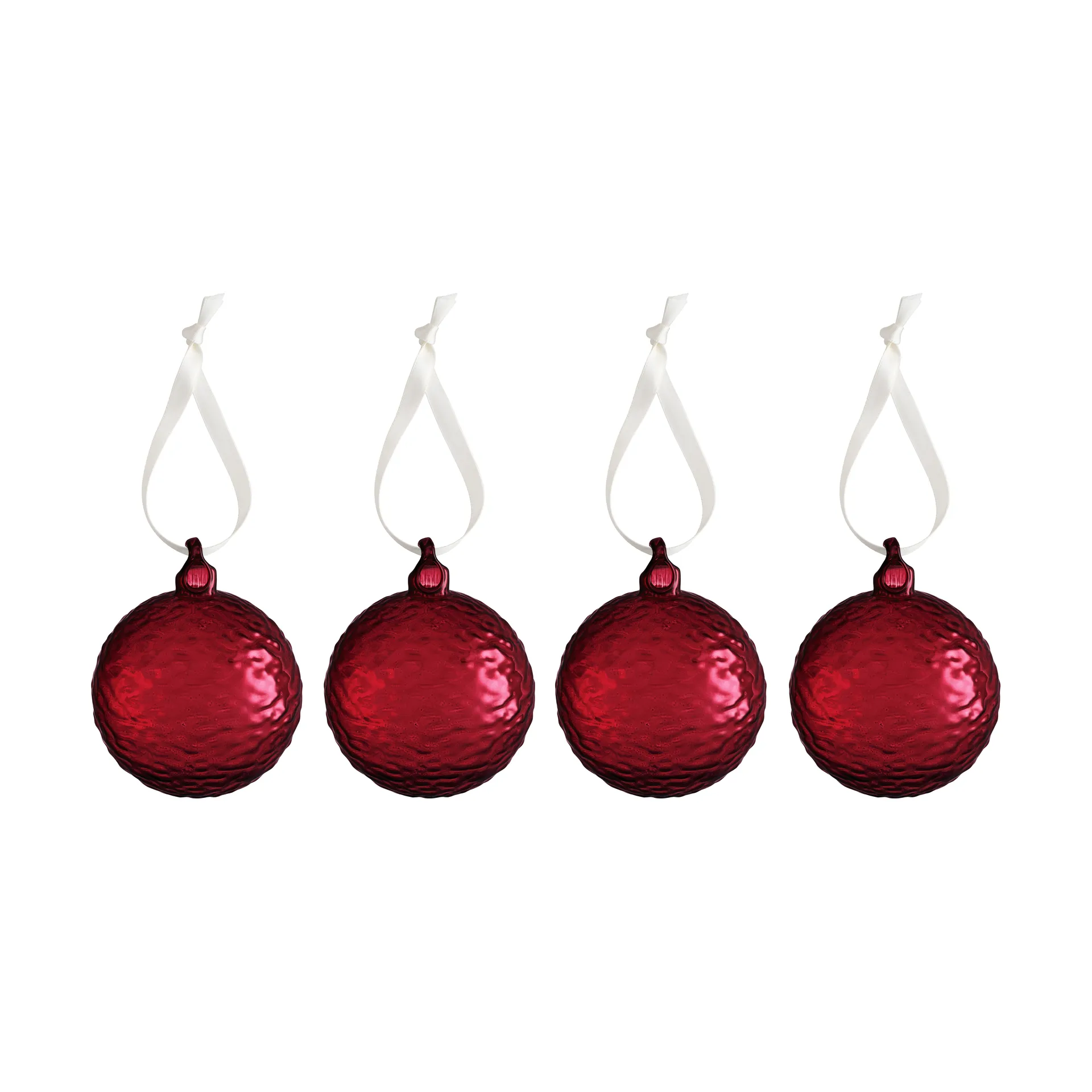 Bola de Navidad Gry Marble Ø8 cm, Deep red Cooee Design