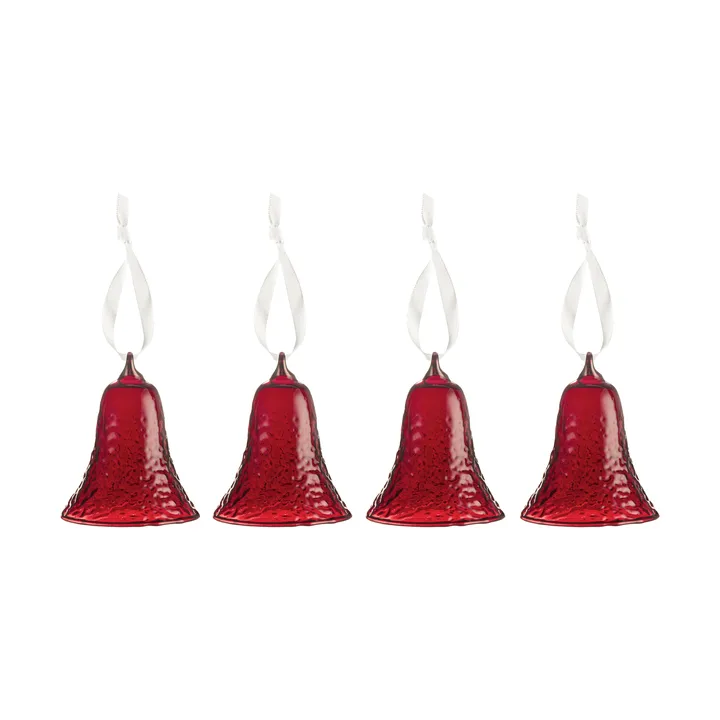 Campana Gry bell 8 cm paquete de 4 - Rojo oscuro - Cooee Design