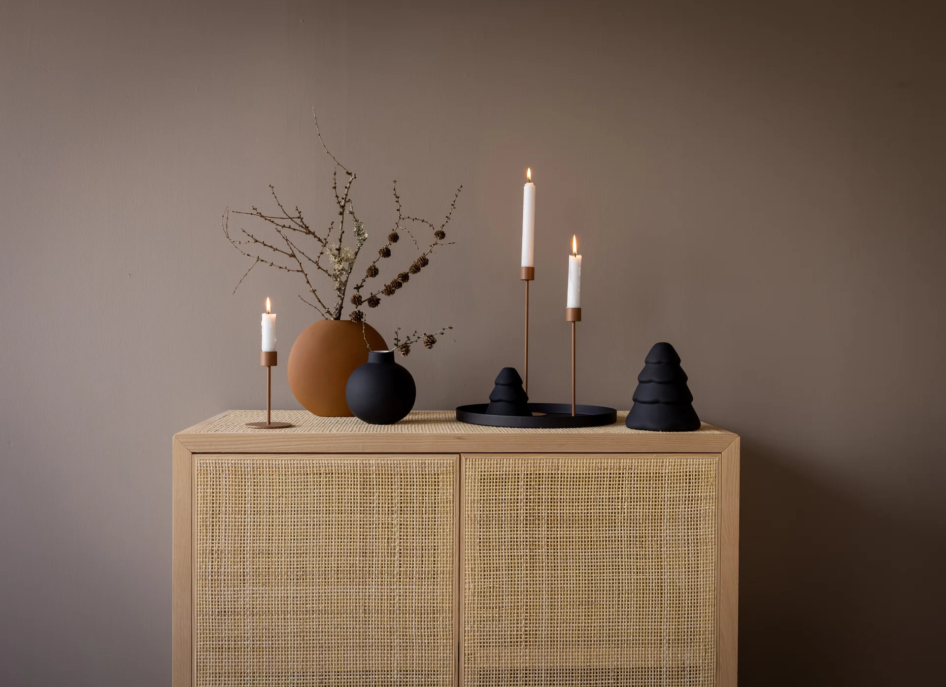 Candelabro Cooee 13 cm, Coconut Cooee Design