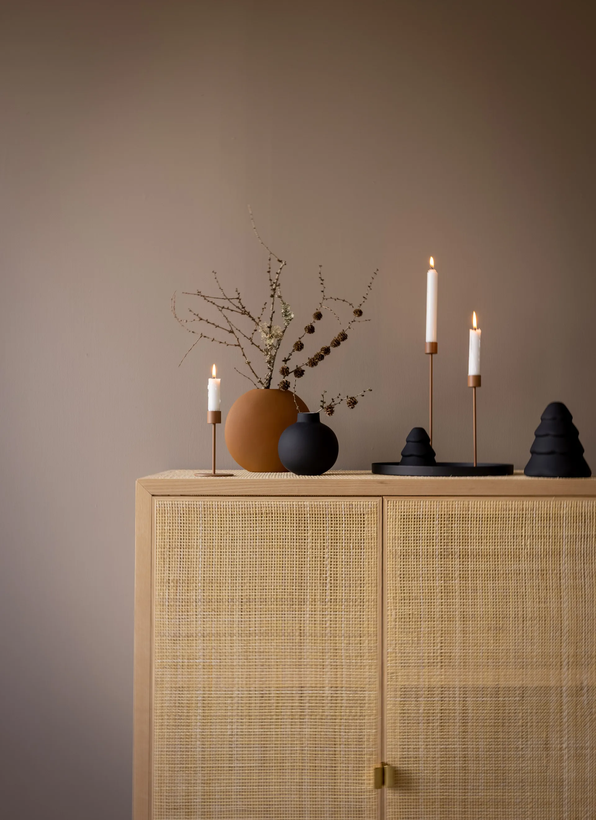 Candelabro Cooee 29 cm, Coconut Cooee Design