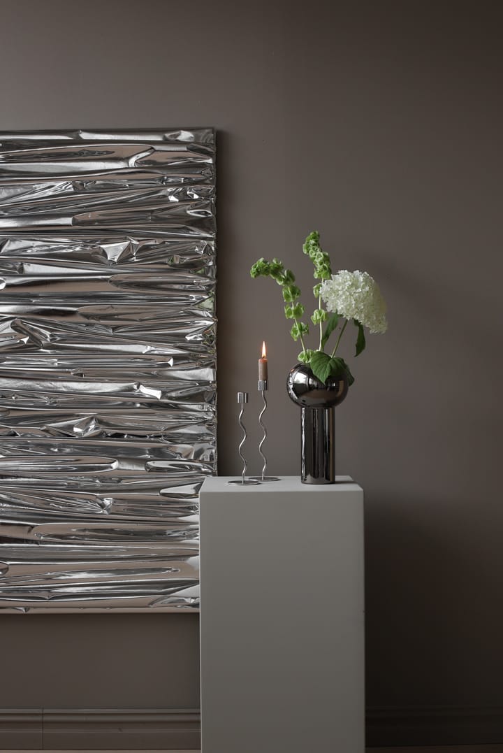 Candelabro Curved 26 cm, Acero inoxidable Cooee Design
