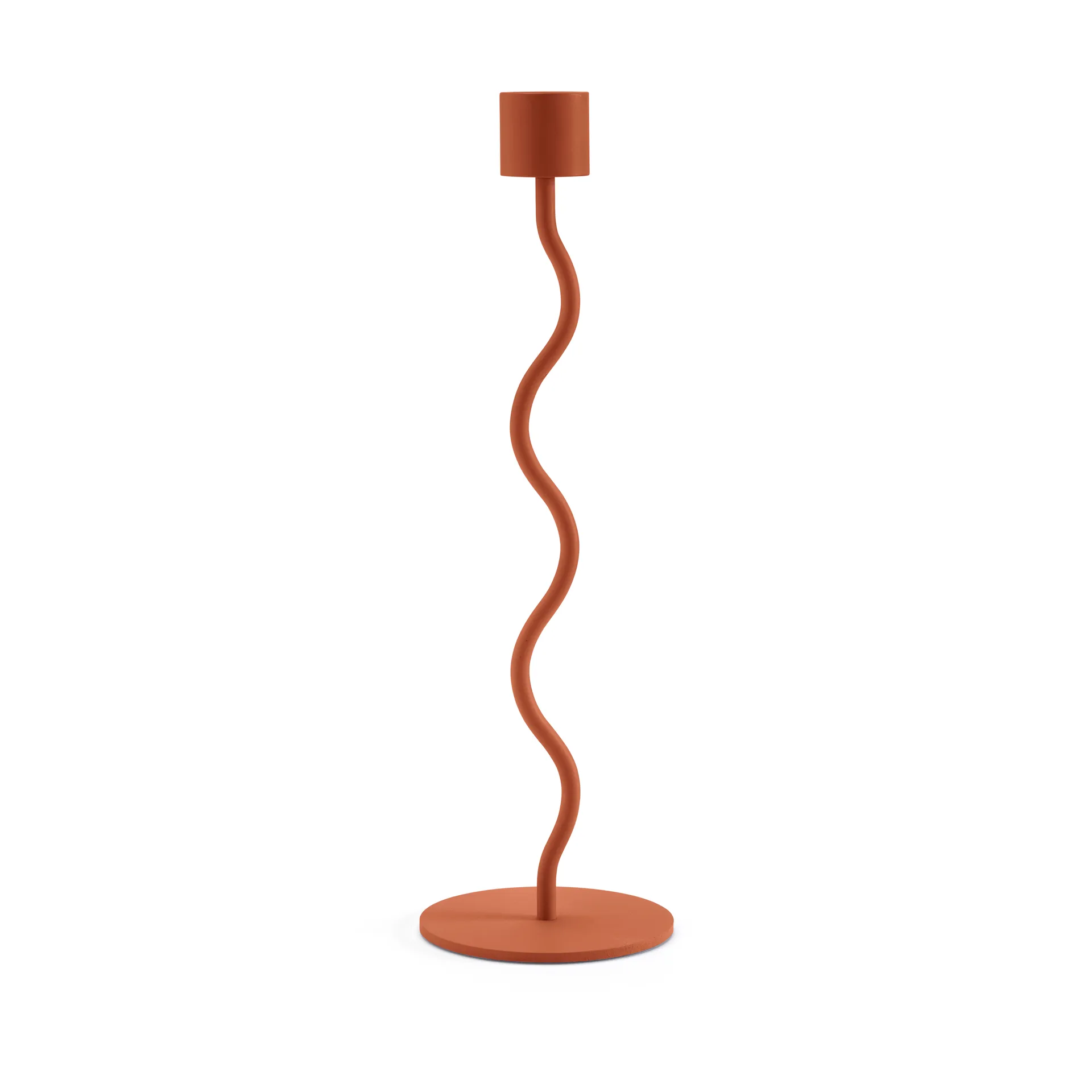 Candelabro Curved 26 cm, Brick red Cooee Design