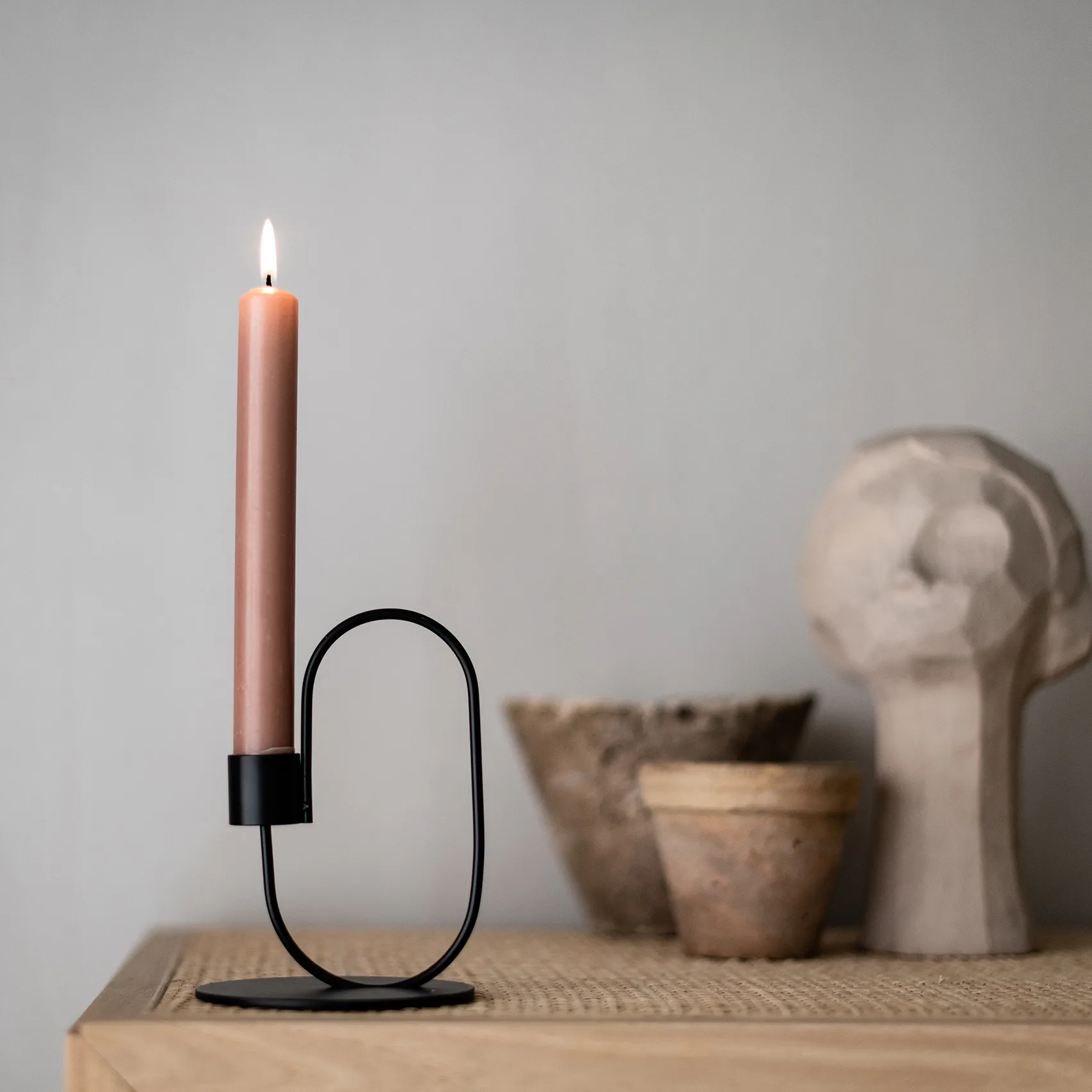 Candelabro Swoop, negro Cooee Design