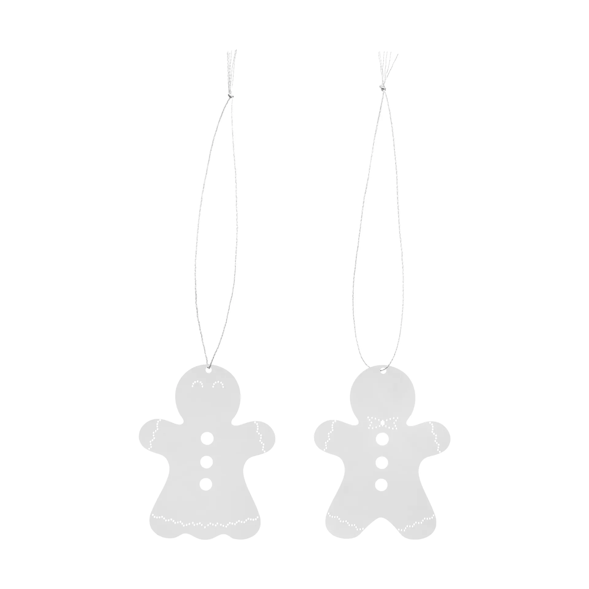 Decoración navideña pepparkaka 6 cm, Acero inoxidable Cooee Design