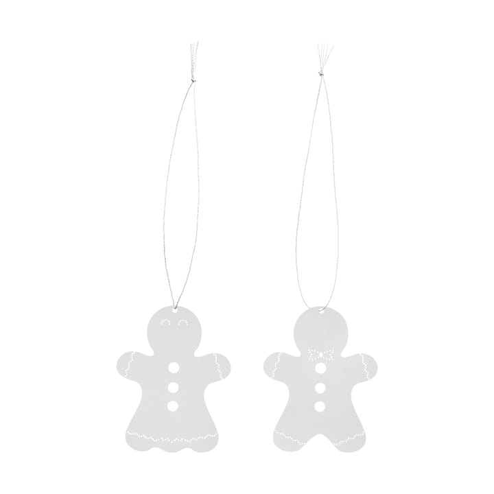 Decoración navideña pepparkaka 6 cm - Acero inoxidable - Cooee Design