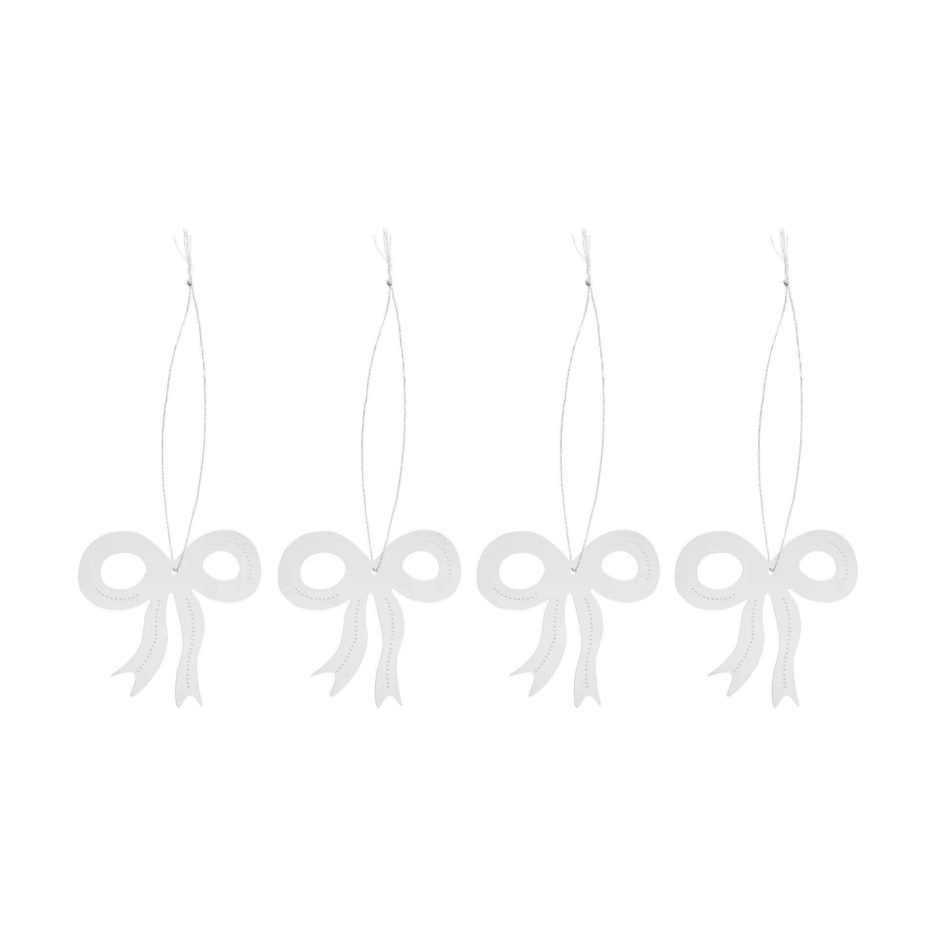 Decoración navideña roseta 6 cm, Acero inoxidable Cooee Design