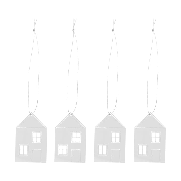Decoración navideña Town house 6 cm - Acero inoxidable - Cooee Design