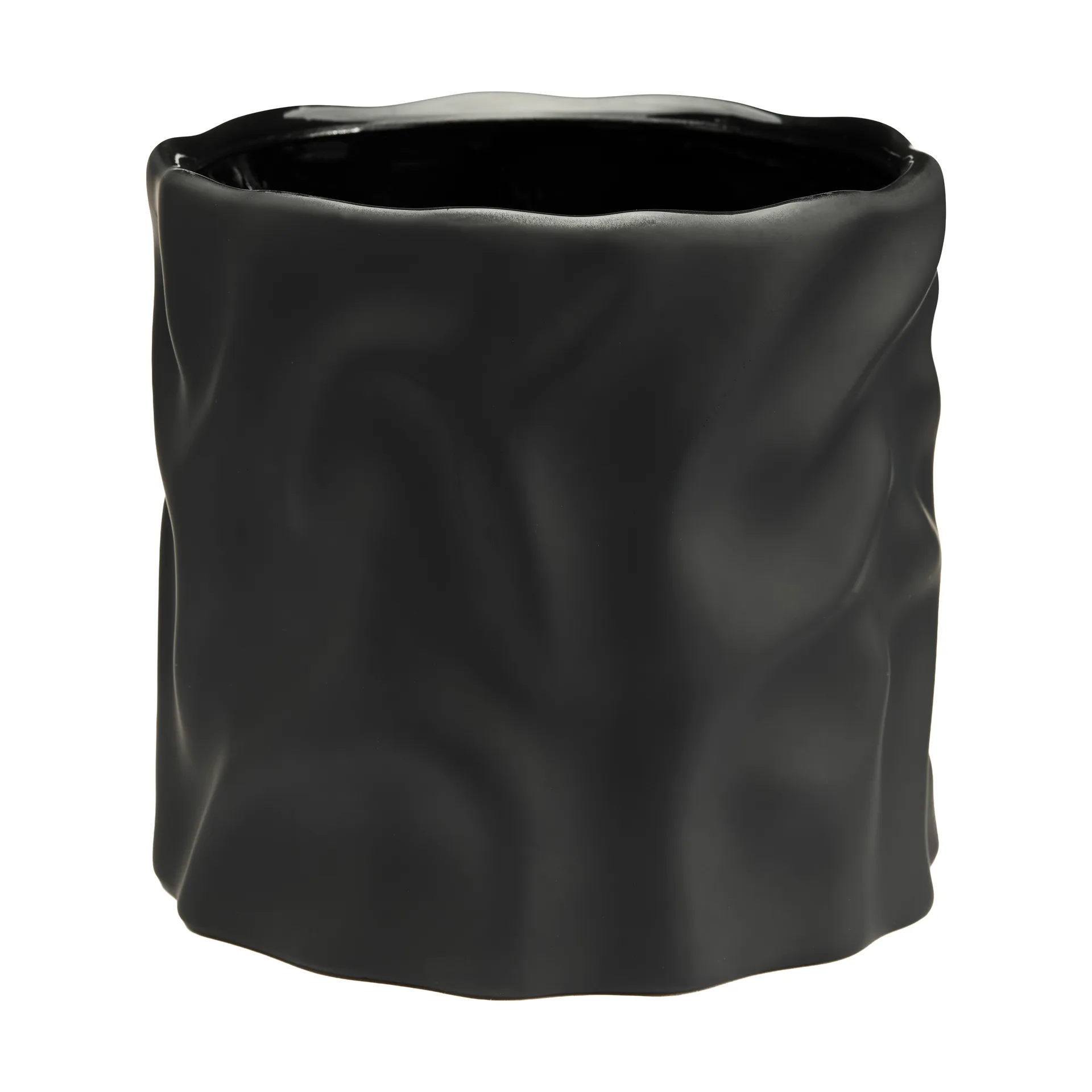 Drift desert maceta, Negro, mediano Ø17,5 cm Cooee Design