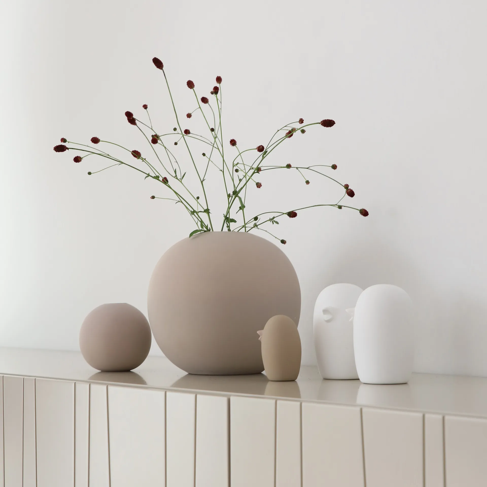 Figura Ceramic Bird 12 cm, White Cooee Design