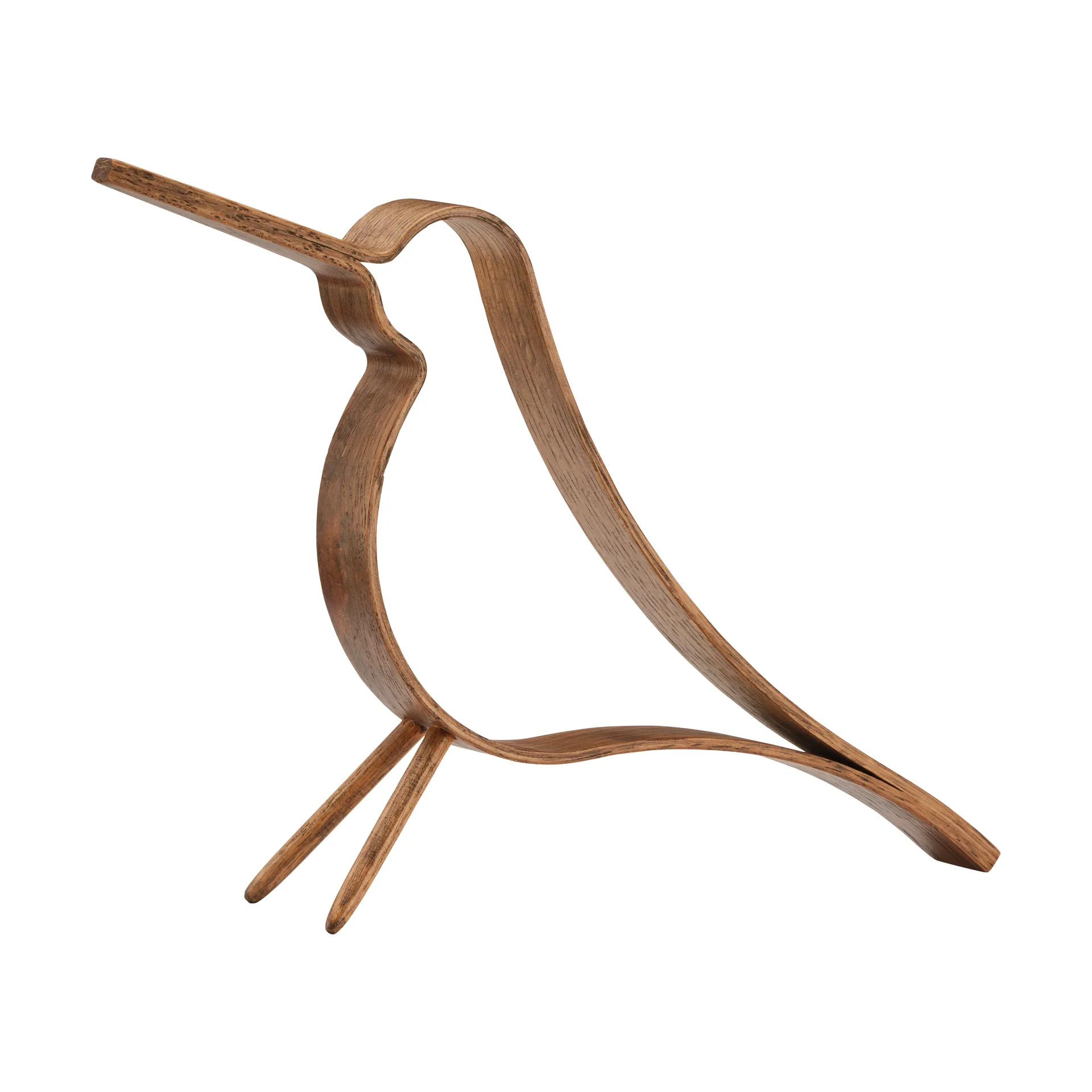 Figura Woody Bird grande, Roble teñido oscuro Cooee Design