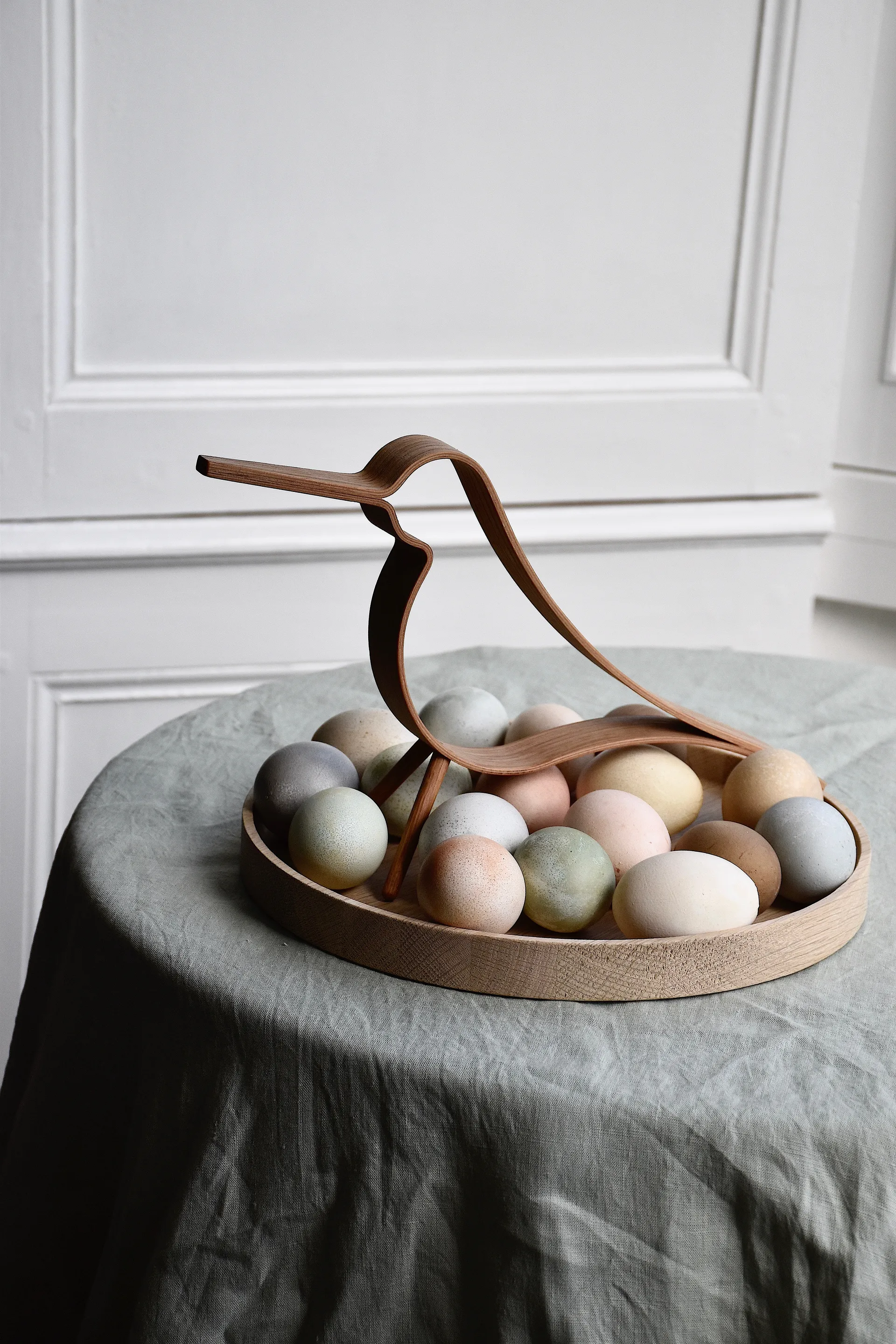 Figura Woody Bird grande, Roble Cooee Design