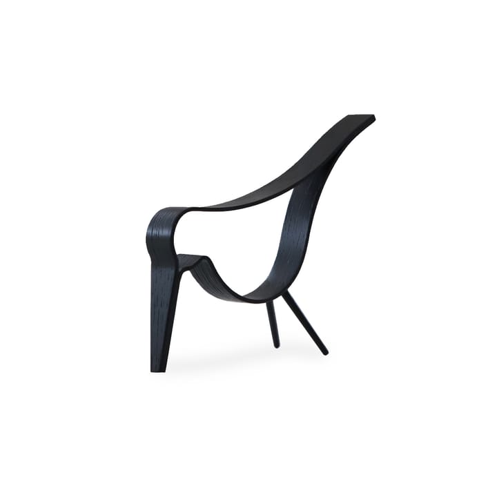 Figura Woody Bird mediana - roble teñido de negro - Cooee Design