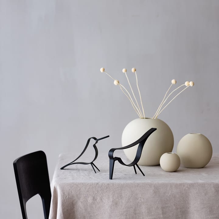 Figura Woody Bird mediana, roble teñido de negro Cooee Design