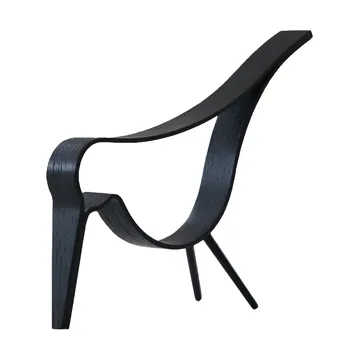 Figura Woody Bird mediana - roble teñido de negro - Cooee Design