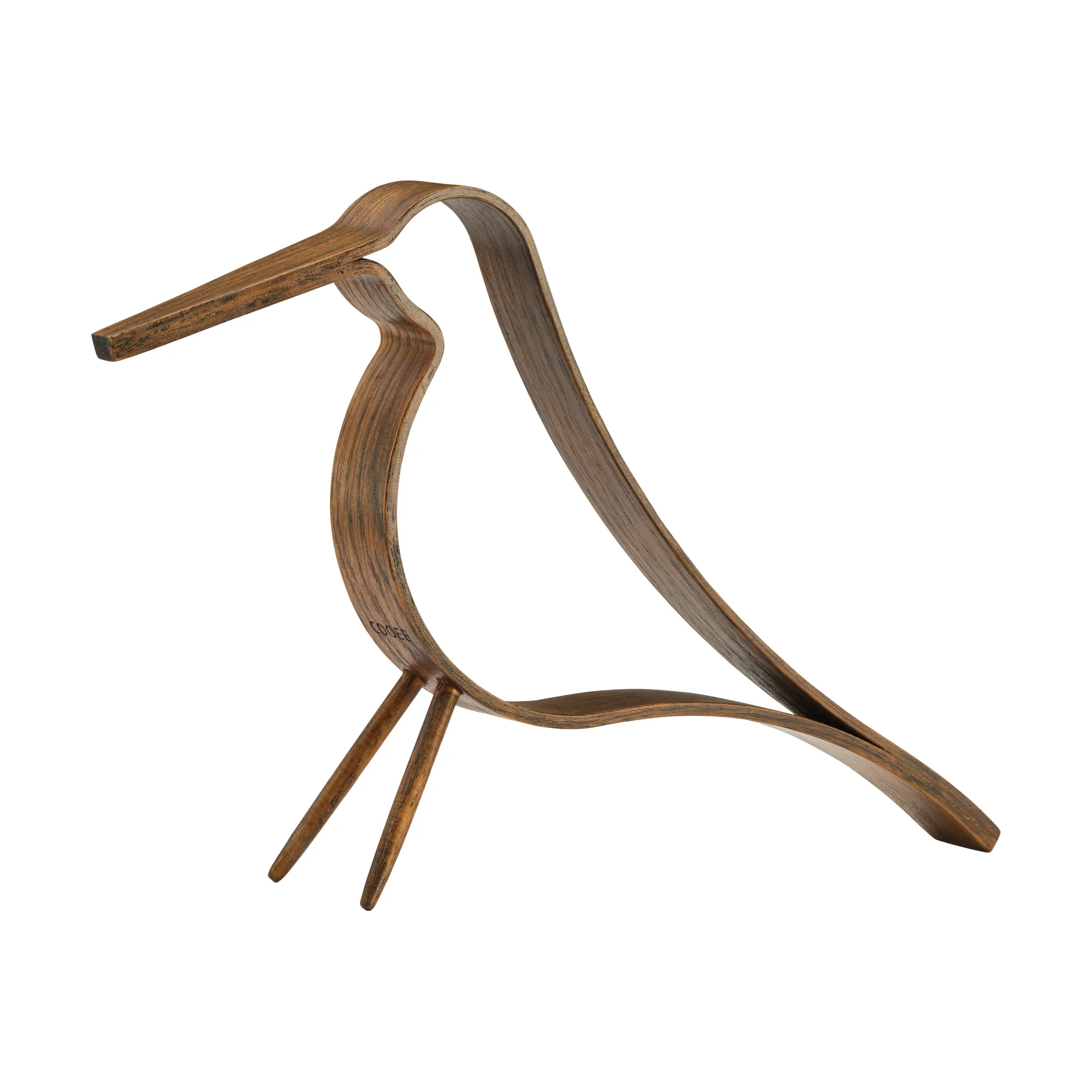 Figura Woody Bird mediana, Roble teñido oscuro Cooee Design