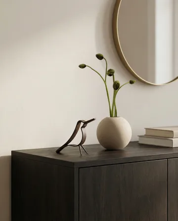 Figura Woody Bird pequeña - Roble teñido oscuro - Cooee Design