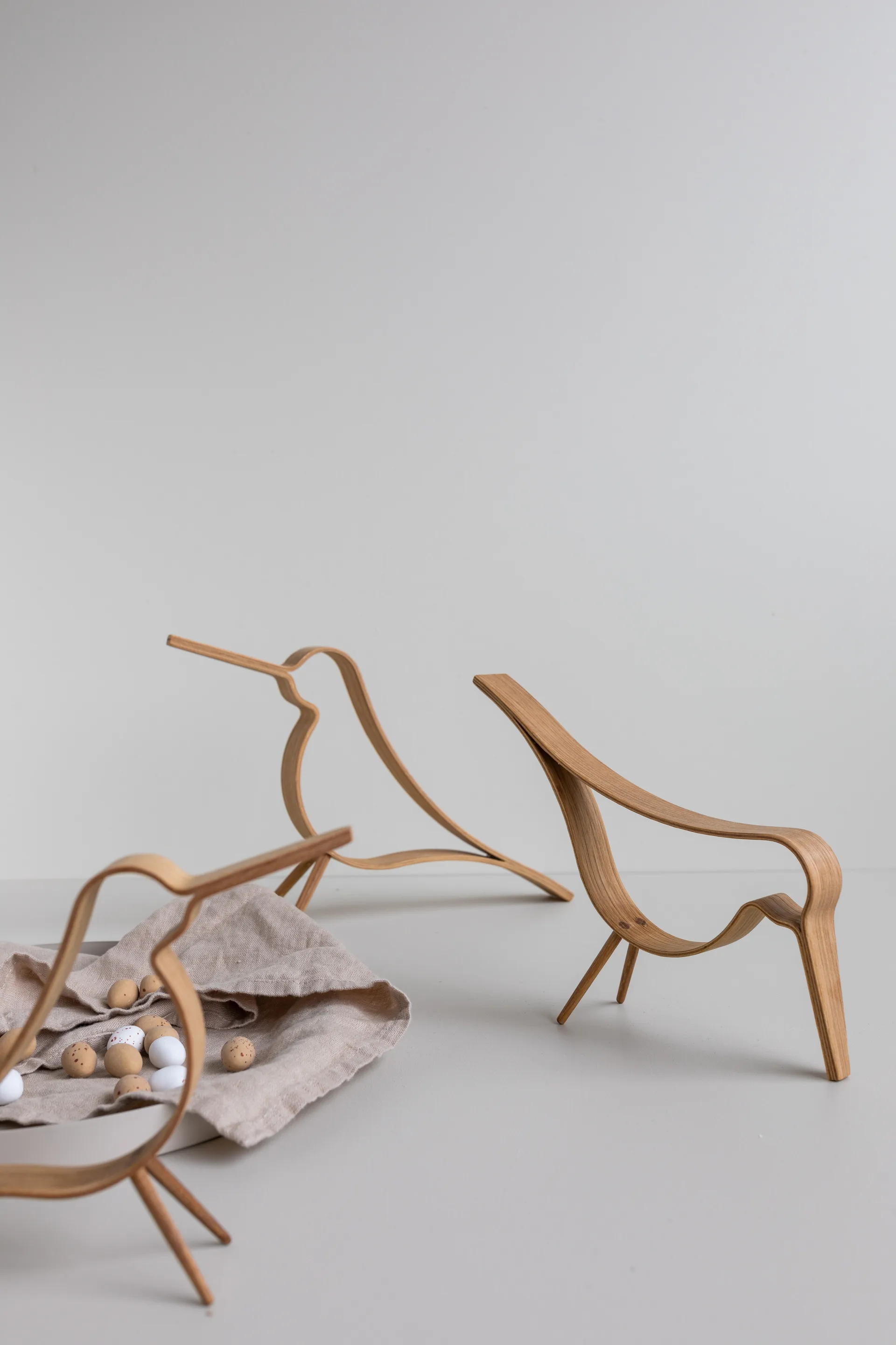 Figura Woody Bird pequeña, Roble Cooee Design