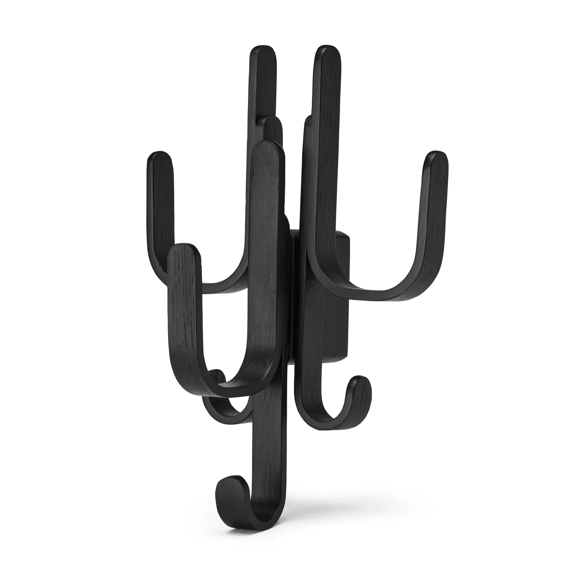 Gancho Woody Three, Black stained oak Cooee Design