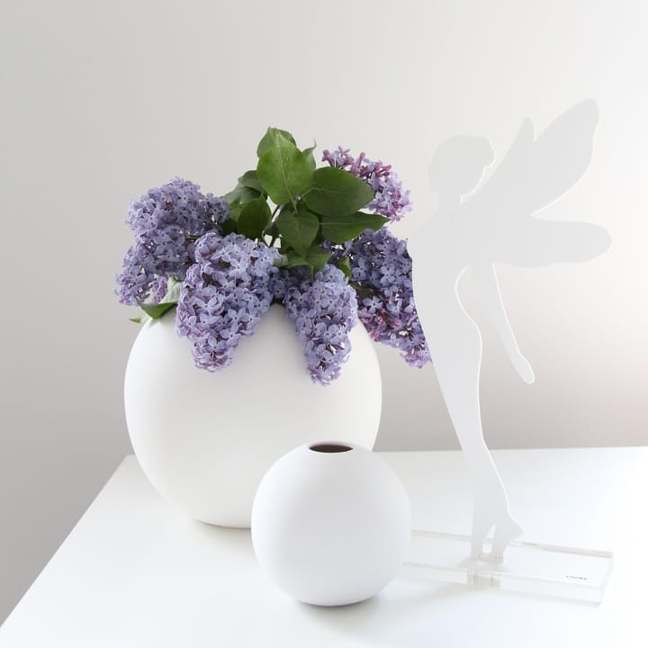 Jarrón Ball blanco, 10 cm Cooee Design