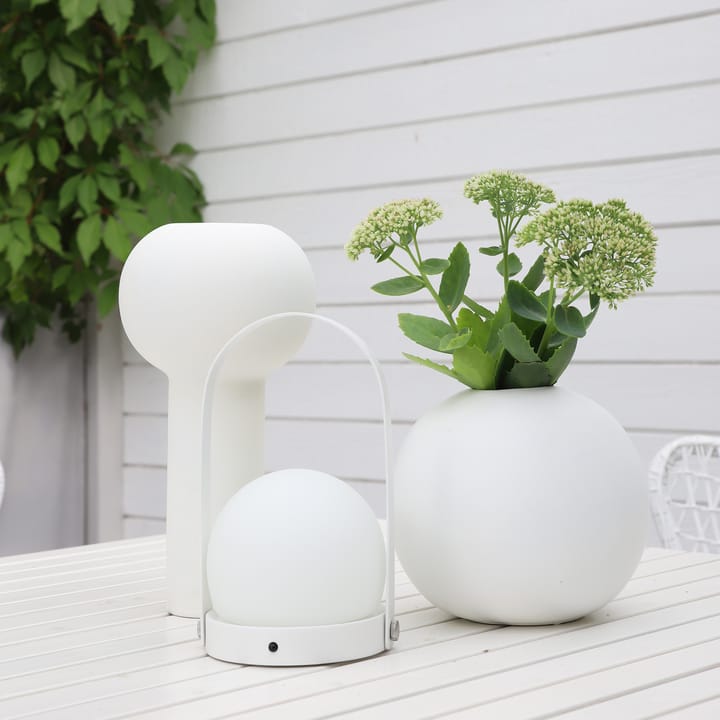 Jarrón Ball blanco, 20 cm Cooee Design