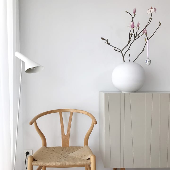 Jarrón Ball blanco, 30 cm Cooee Design