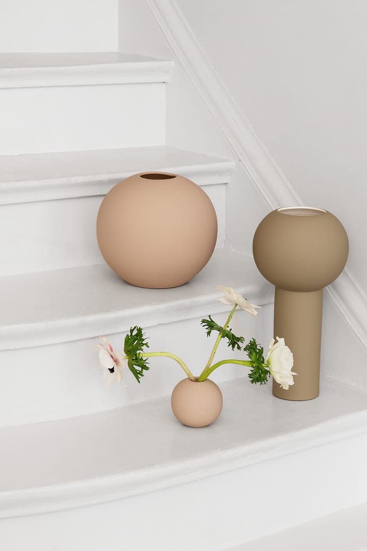 Jarrón Ball blush, 20 cm Cooee Design