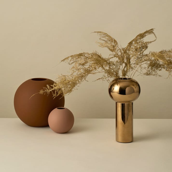 Jarrón Ball coconut, 20 cm Cooee Design