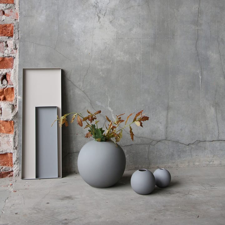 Jarrón Ball gris, 20 cm Cooee Design