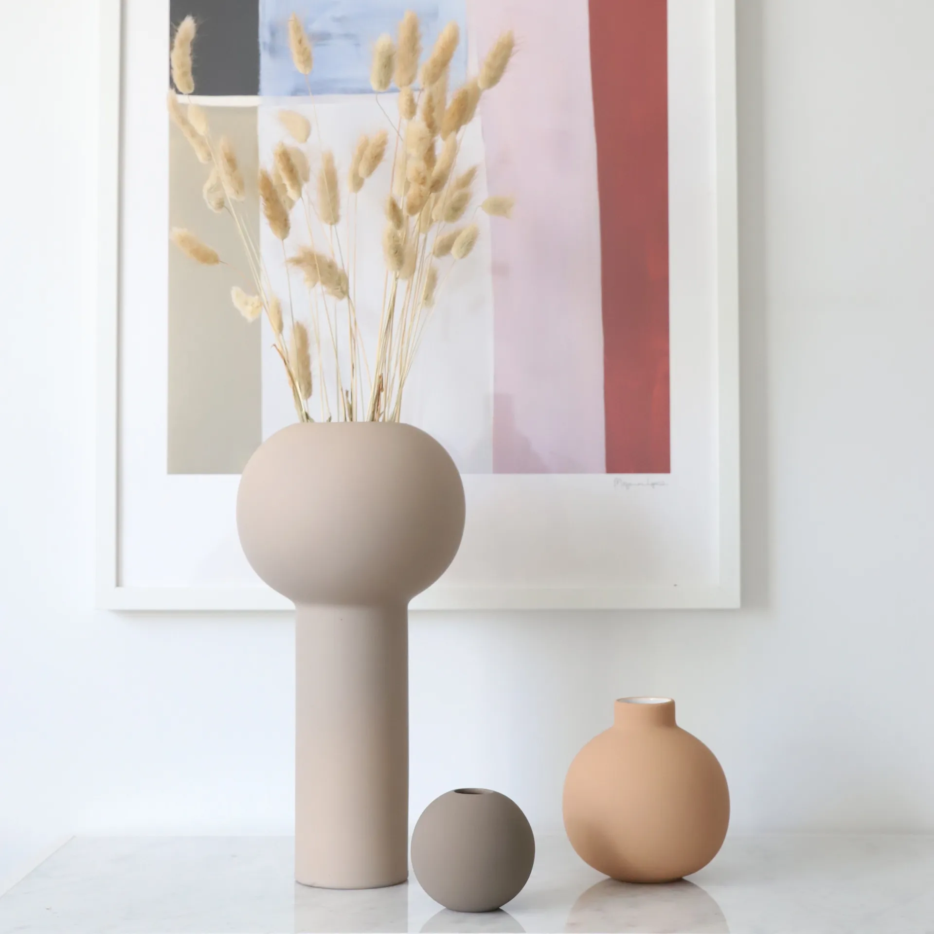 Jarrón Ball mud, 8 cm Cooee Design