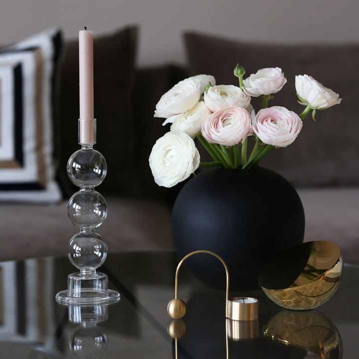 Jarrón Ball negro, 20 cm Cooee Design