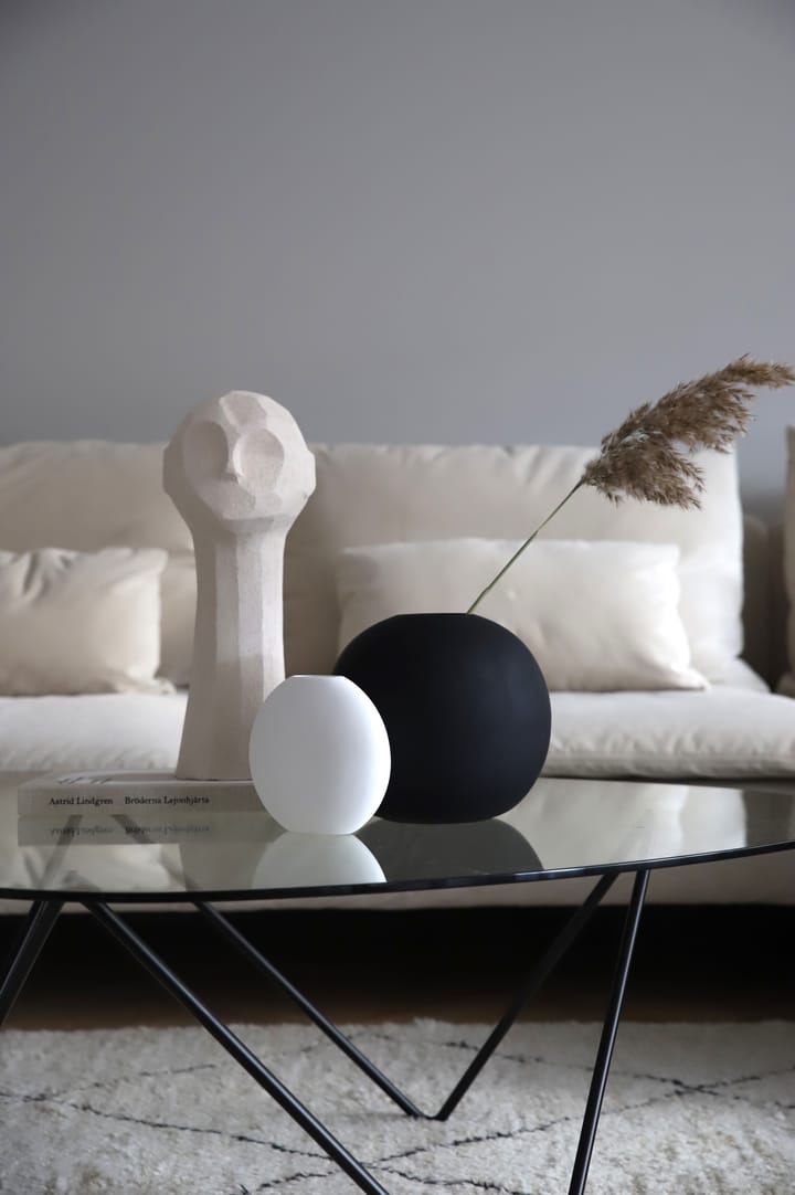 Jarrón Ball negro, 20 cm Cooee Design