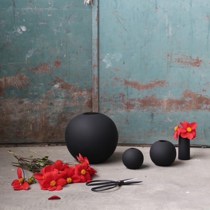 Jarrón Ball negro, 8 cm Cooee Design