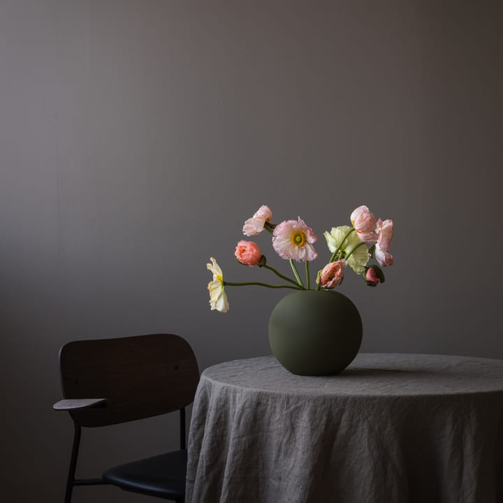 Jarrón Ball olive, 20 cm Cooee Design