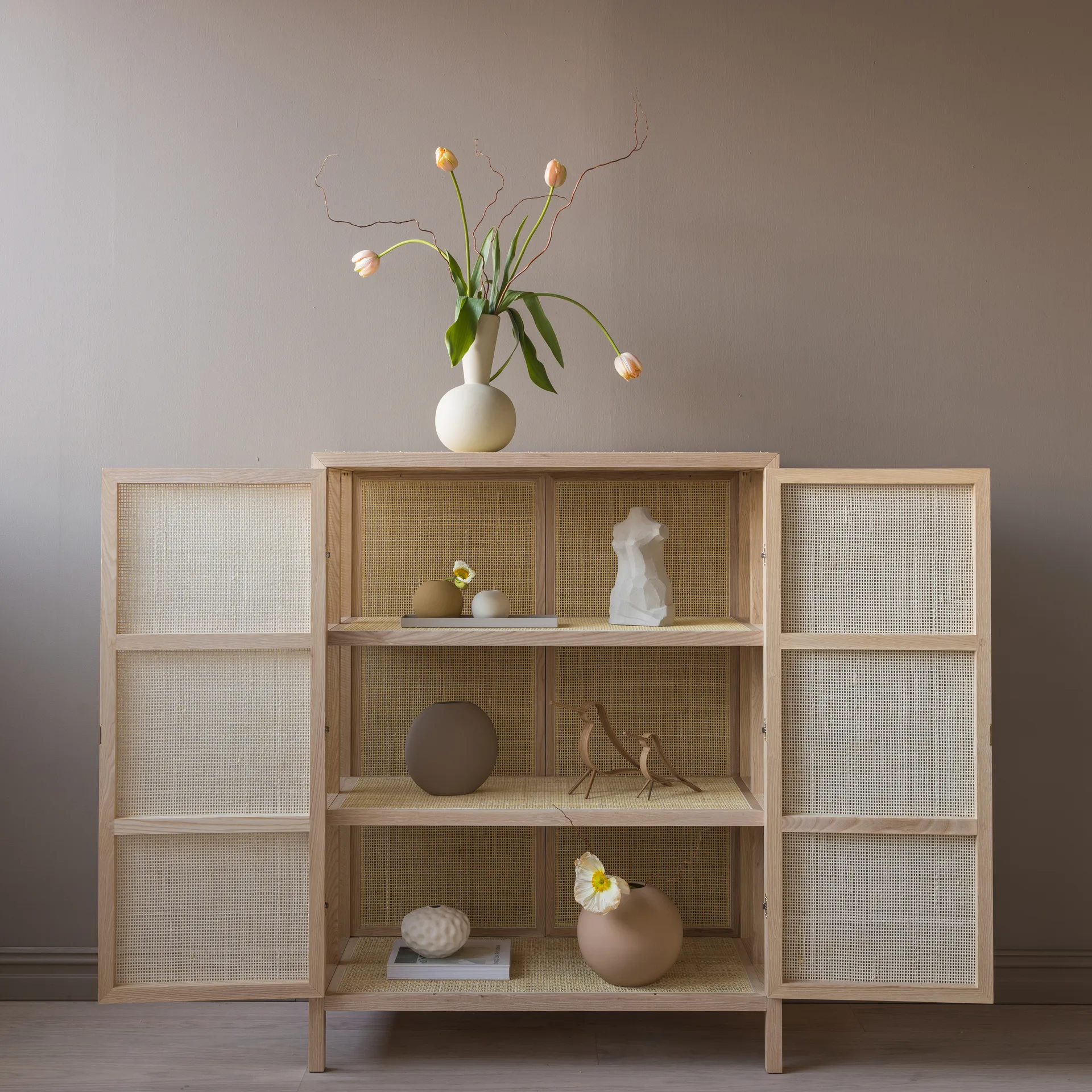 Jarrón Ball peanut, 20 cm Cooee Design